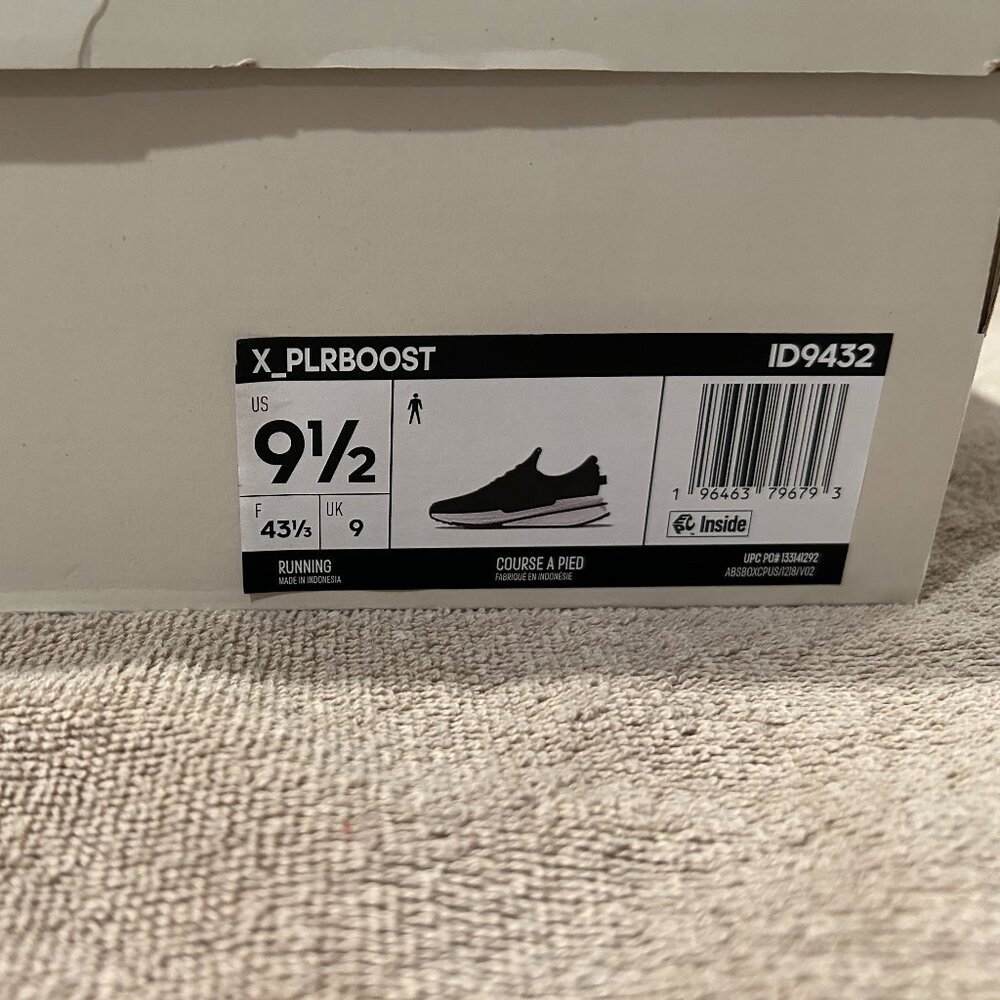 NIB NWT Adidas X_PLRBOOST Black White ID9432 - Picture 5 of 5